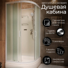 Душевая кабина Frank F400/1 М White 100x100 без крыши матовое стекло, 20027