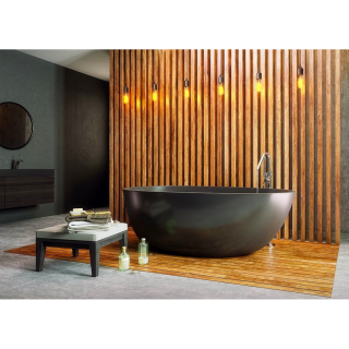 Ванна Frank F6123 Black/Black 170x81 черная отдельностоящая