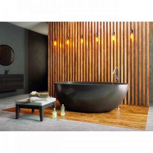 Ванна Frank F6123 Black/Black 170x81 черная отдельностоящая