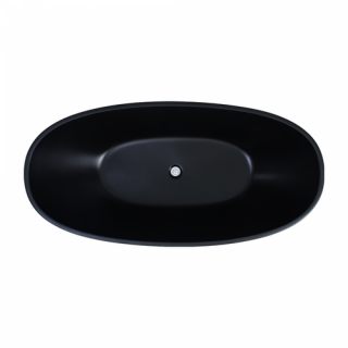 Ванна Frank F6123 Black/Black 170x81 черная отдельностоящая