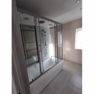 Душевой бокс Frank F557-1 170x85 см пристенный, 2015241