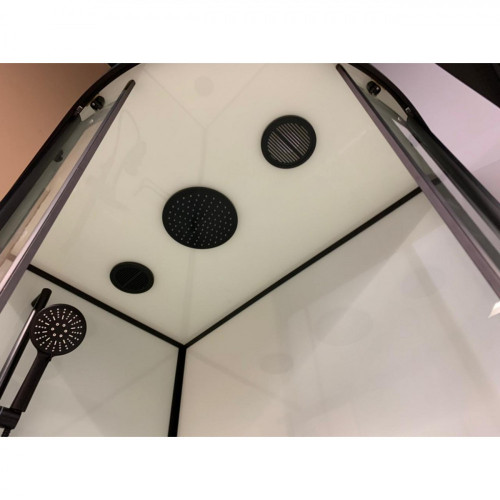 Душевая кабина Frank F412/1L М Black 120x80 матовое стекло, 20066