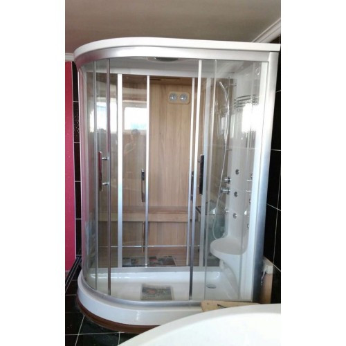 Кабина с финской сауной FRANK F901L 170x110x218 см левосторонняя, 2015113