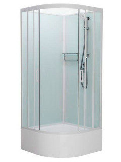 Душевая кабина Frank F400/2 White без крыши 100x100 см, 134009