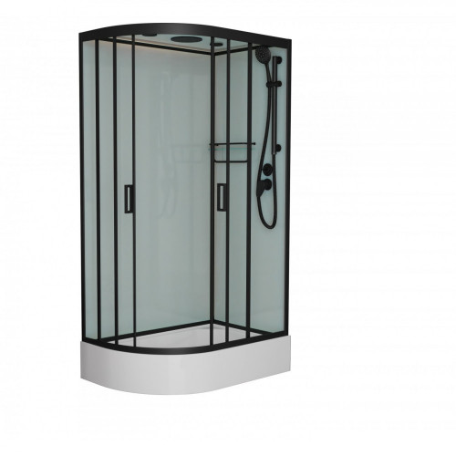 Душевая кабина Frank F412/1R Black 120x80 см, 145009