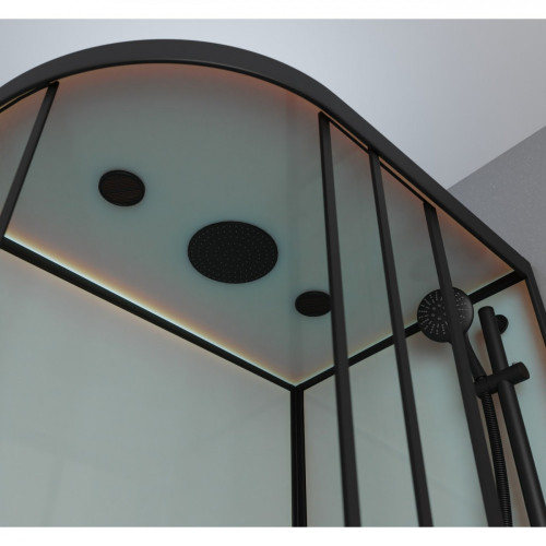 Душевая кабина Frank F412/1R Black 120x80 см, 145009