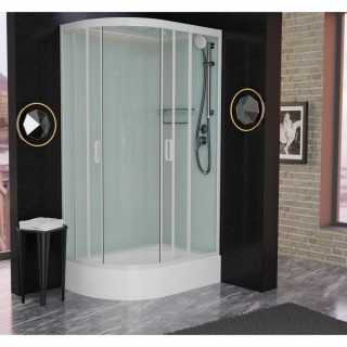 Душевая кабина Frank F412/1R White 120x80 см, 129009