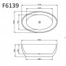 Ванна Frank F6139 173x103 отдельностоящая