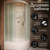 Душевая кабина Frank F400/2 М White 100x100 без крыши матовое стекло, 20035