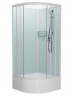 Душевая кабина Frank F400/2 М White 100x100 без крыши матовое стекло, 20035