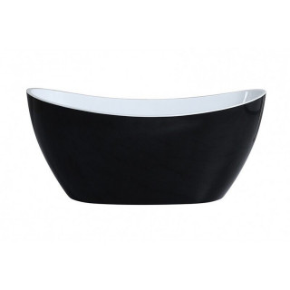 Ванна Frank F6107 Black/White 170x75 отдельностоящая