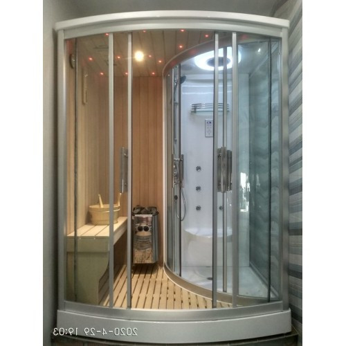 Кабина с финской сауной FRANK F917L 170x112x218 см левосторонняя, 2015120
