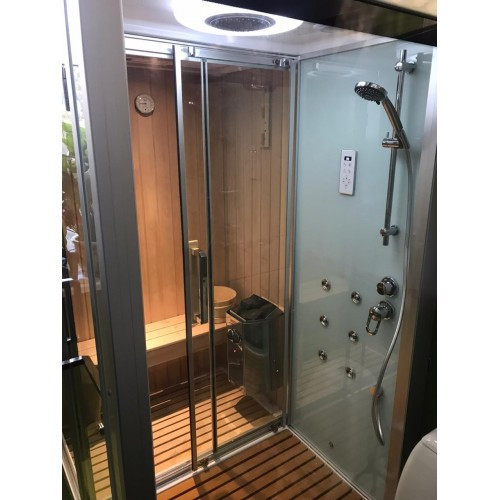 Кабина с финской сауной FRANK F918L 180x130x220 см левосторонняя, 2015121