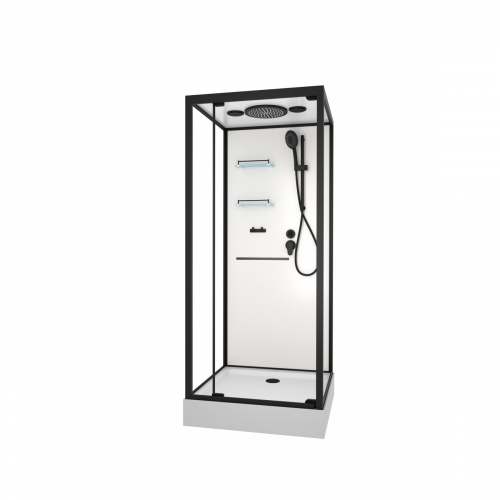 Душевая кабина Frank F401 Black 90x90 см, 800801