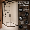 Душевая кабина Frank F412/2L Black 120x80 см, 151009