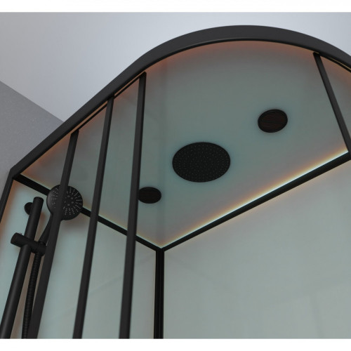 Душевая кабина Frank F412/2L Black 120x80 см, 151009