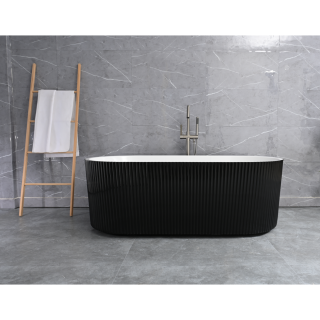 Ванна Frank F6103 Black/White 170x75 отдельностоящая