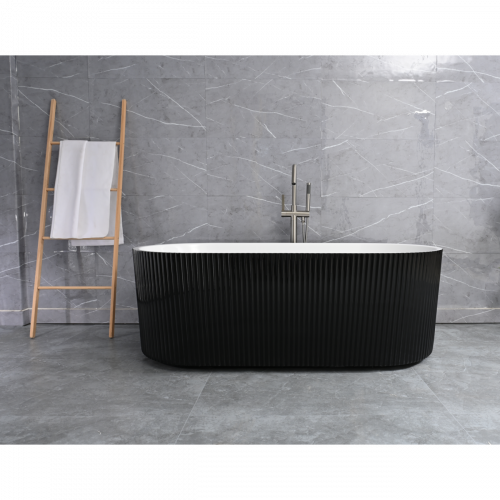 Ванна Frank F6103 Black/White 170x75 отдельностоящая