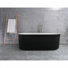 Ванна Frank F6103 Black/White 170x75 отдельностоящая