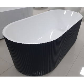 Ванна Frank F6103 Black/White 170x75 отдельностоящая