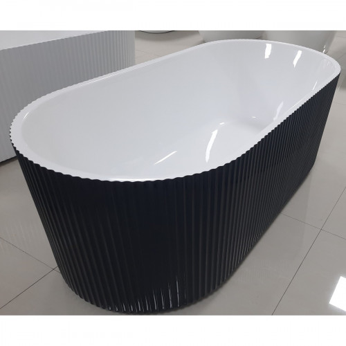 Ванна Frank F6103 Black/White 170x75 отдельностоящая