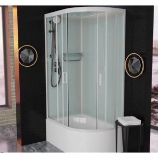 Душевая кабина Frank F412/2L White 120x80 см, 135009