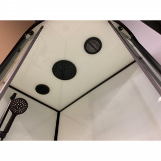 Душевая кабина Frank F412/2L М Black 120x80 матовое стекло, 20074