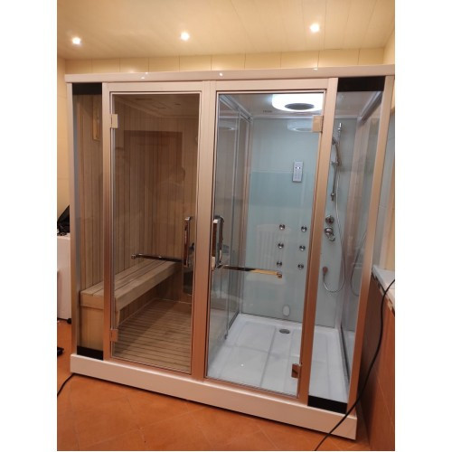Кабина с финской сауной FRANK F921L 220x130x220 см левосторонняя, 2015199
