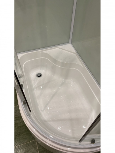 Душевая кабина Frank F412/2L М White 120x80 без крыши матовое стекло, 20037
