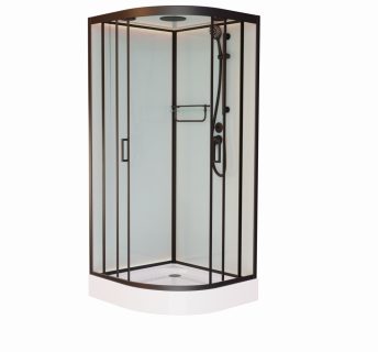 Душевая кабина Frank F409 Black 90х90 см, 900904