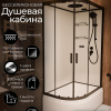 Душевая кабина Frank F412/2R Black 120x80 см, 153009