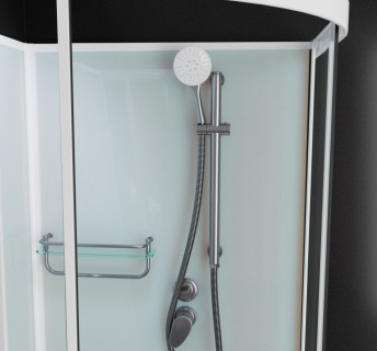 Душевая кабина Frank F409 White без крыши 90x90x215 см, 4090909