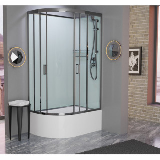 Душевая кабина Frank F412/2R Brilliant без крыши 120x80 см, 190009